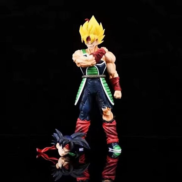 New Anime Dragon Ball Z Action Figure Bardock w/extra Head 24cm - Picture 3 of 7